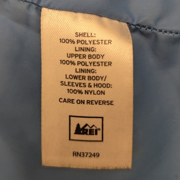 REI Co-op Belltown Rain Jacket Blue storm color Women's size M - Picture 4 of 6
